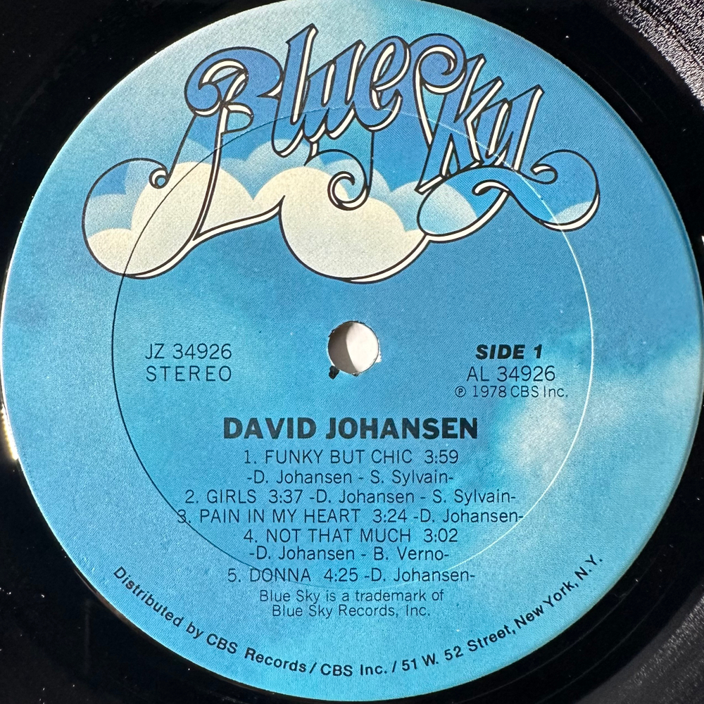 David Johansen ‎– David Johansen (США 1978г.)