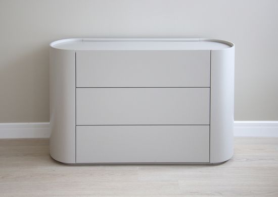 Комод Lagom 3 ящика ширина 120 см (серо-бежевый)