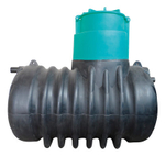 Станция биологической очистки "Эко 4500 Био" (с биологической очисткой и аэрацией) Экогрупп ДВ 4500 л./ 3-8 чел. / самотечный сброс (2600x1500x2400см;) - арт.561185