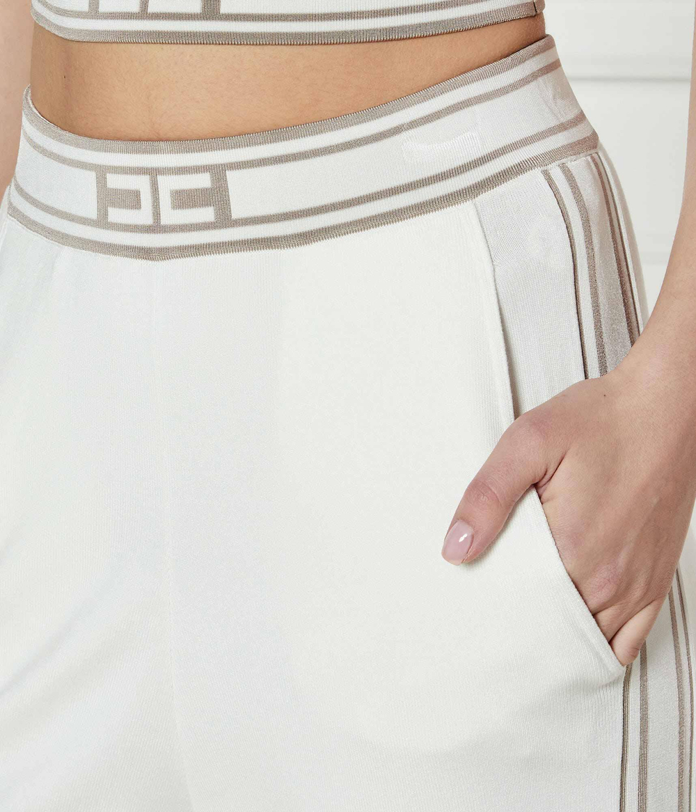 Трикотажные штаны Elisabetta Franchi - белый(KP65S51E2)