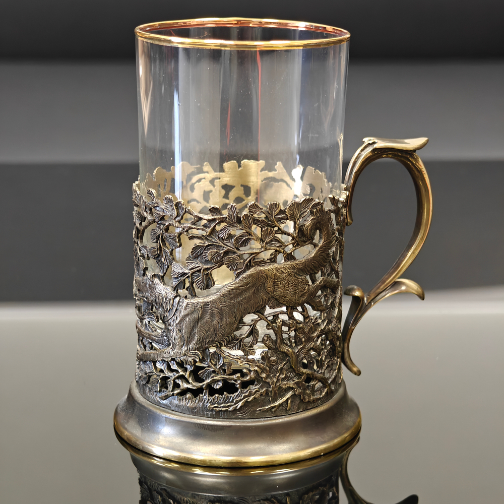 Чайный набор "Волк" с ложечкой