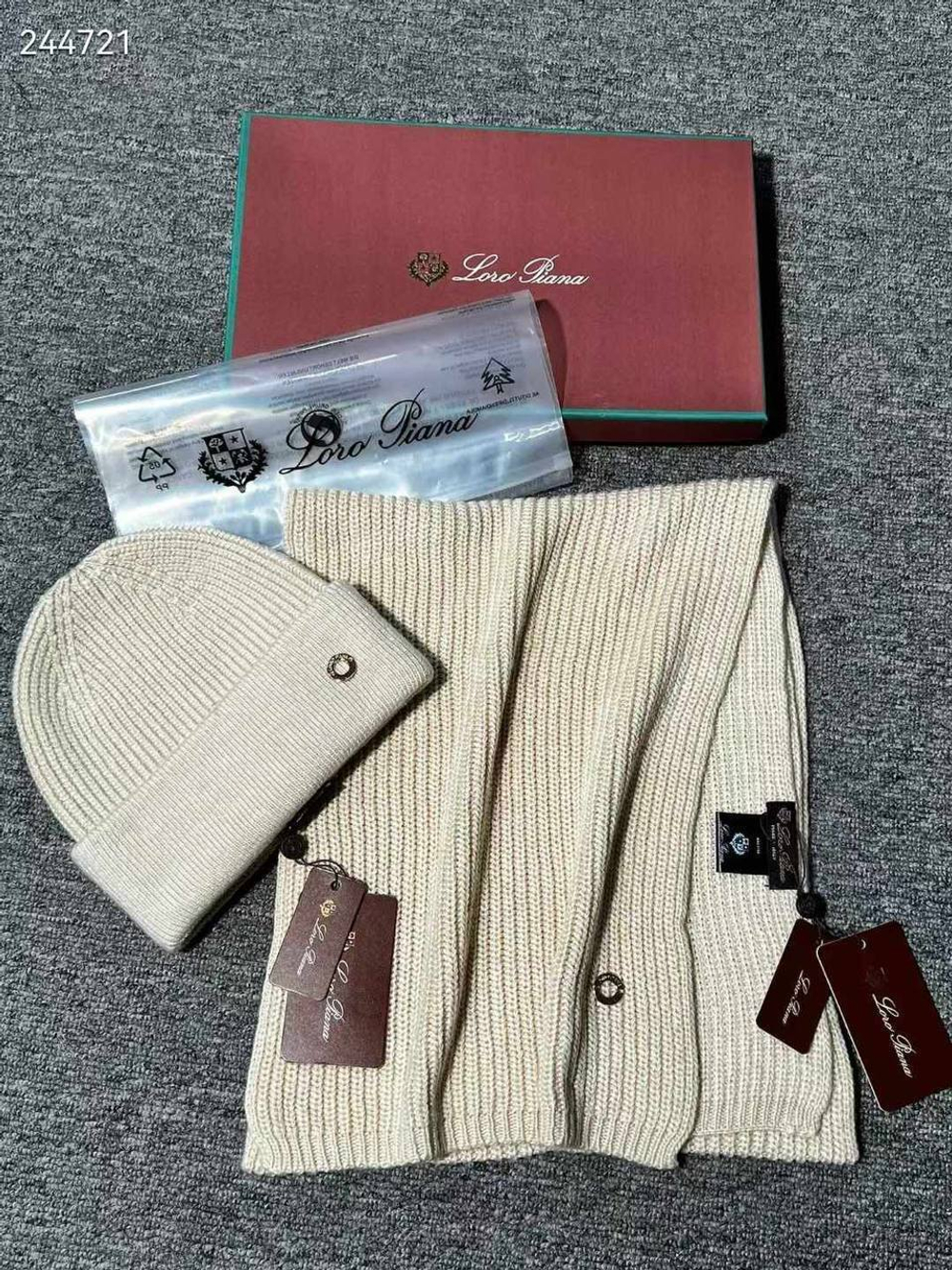 Комплект Loro Piana (шарф + шапка), арт. 465676508
