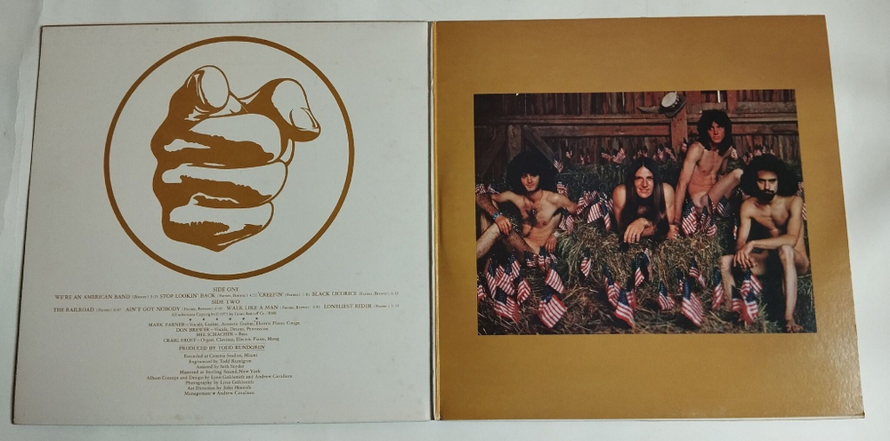 Винтажная виниловая пластинка LP Grand Funk Were An American Band (USA 1973) (Club Edition)