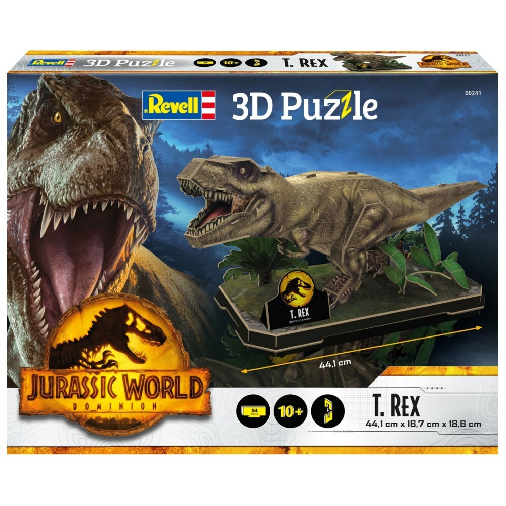 Revell - Пазл 3D Мир Юрского периода Ти-Рекс 45 элементов. 00241 / артикул   00241  / GTIN 4009803002415