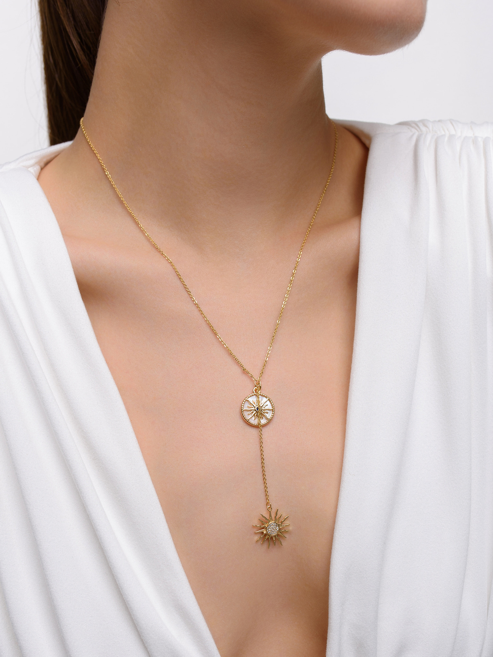 Сотуар "Crystal Sun White" с перламутром Gold