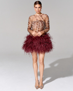 Платье с вышивкой ручной работы