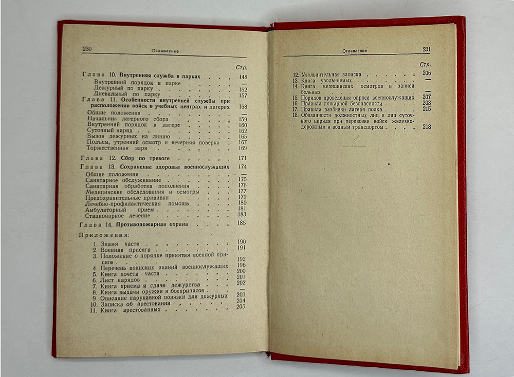 Устав внутренней службы Вооруженных Сил Союза ССР. М., Воениздат., 1960 г.
