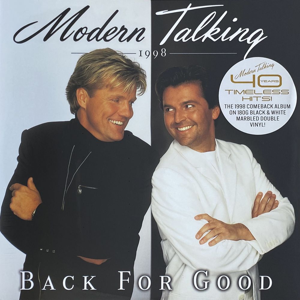Modern Talking. Back For Good - The 7th Album. White & Black Marbled (2 LP) Модерн Токинг. Новая запечатанная виниловая пластинка