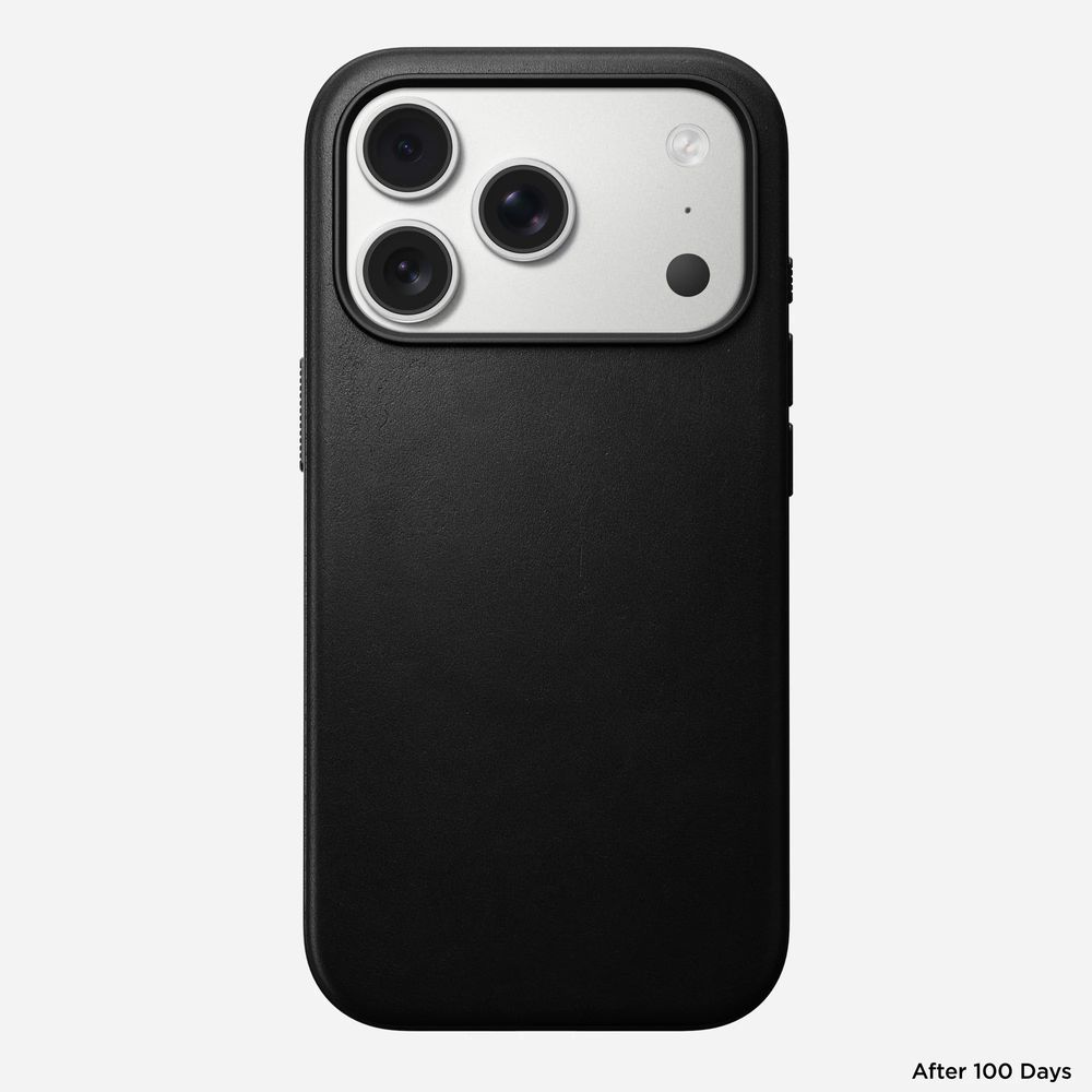 Кожаный чехол Nomad Modern Leather Case для iPhone 17 Pro черный