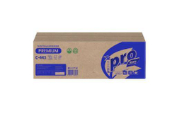 Листовые бумажные полотенца Z- сложения "PROtissue" , Артикул C443, 2 сл. 240*225мм
