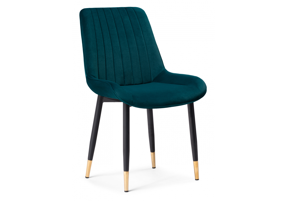 Стул на металлокаркасе Woodville Seda-1 green, gold, black