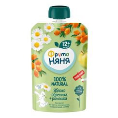 FRUTONANNY. 90 qr. Püre. Alma, çaytikanı, çobanyastığı (12+ ay) (1x12)