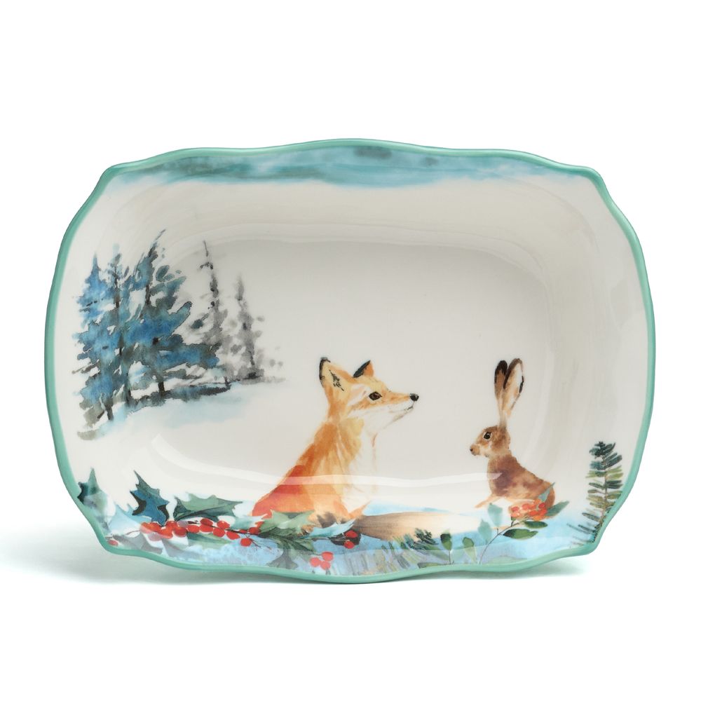 БЛЮДО ПРЯМОУГОЛЬНОЕ LEFARD "ЛЕСНАЯ СКАЗКА" 20*14,5*5,5 СМ (КОР=16ШТ.)