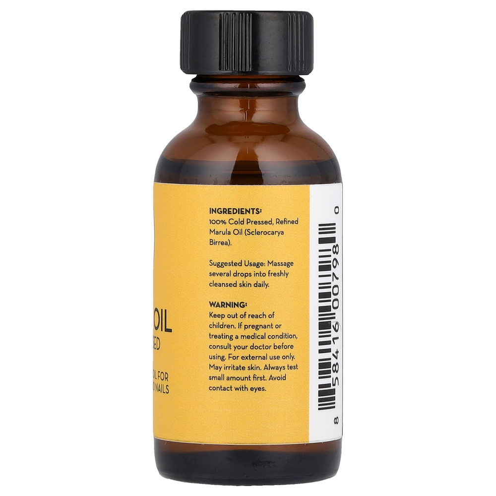 Pure Body Naturals, Масло марулы, холодного отжима, 30 мл (1 жидк. унц.)