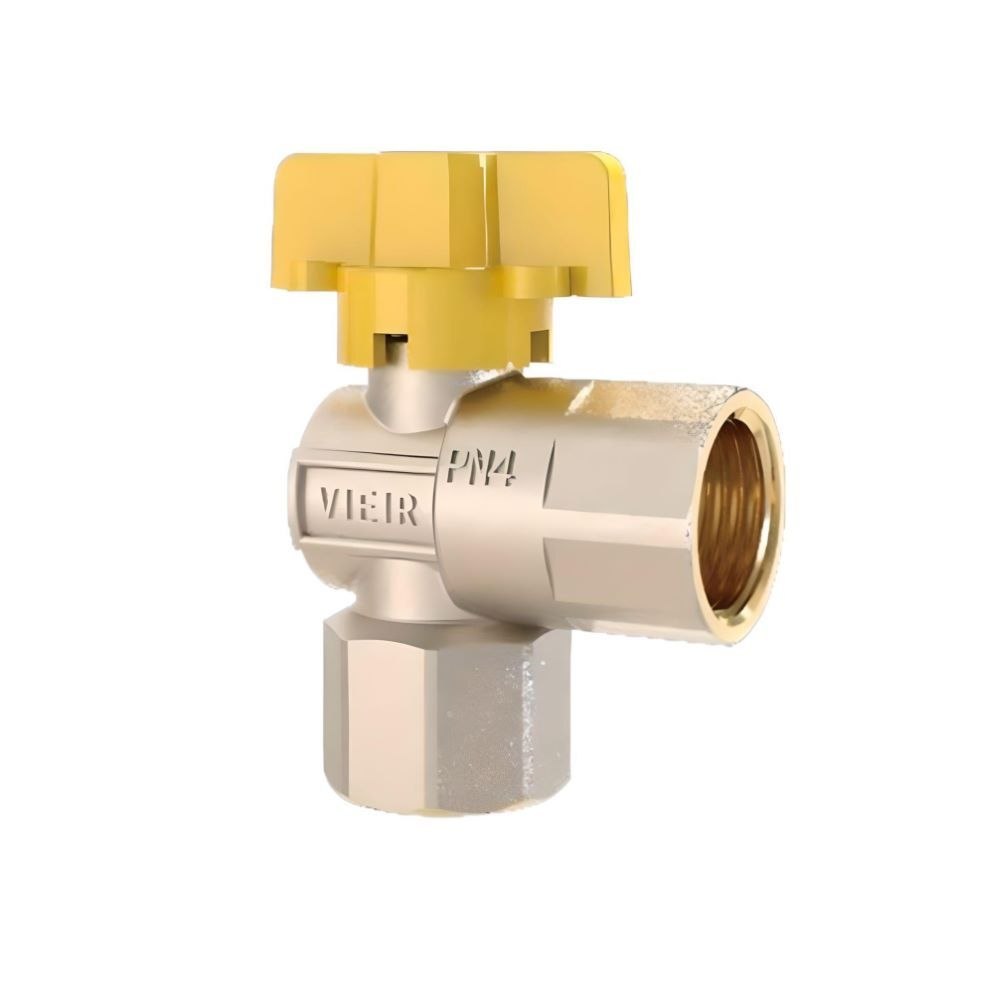 Газовый угловой кран  1/2 Г/Ш  (бабочка)  ViEiR (120/15шт)