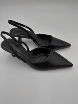 Туфли женские экокожа арт. 86-1 цвет "чёрный"