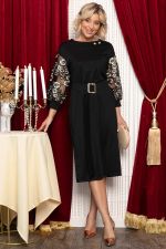 Платье Мисс Элегантность НЬЮ (черное/золото) П14745-18М LT Collection