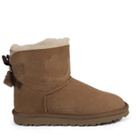 Угги Mini Bailey Bow Fur Brush Boot Chestnut
