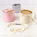 Коробка Ювелирная 13.8х11.5 см Набор 3 шт с прозрачной крышкой и ручками (Микс)