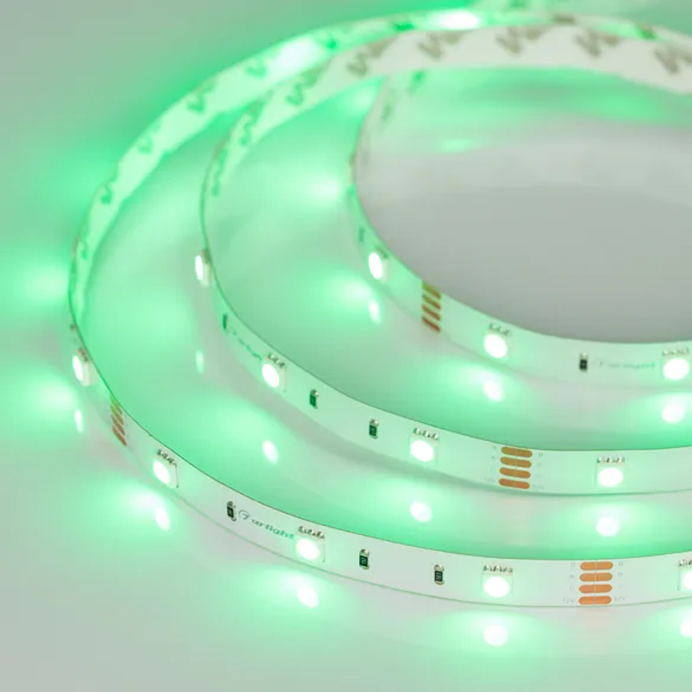 Светодиодная лента RT-B30-10mm 12V RGB (7.2 W/m, IP20, 5060, 5m) (Arlight, Открытый) 010596(2)