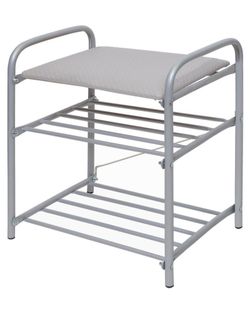 Банкетка в прихожую Б1 3-х ярусная, на металлокаркасе, Ника