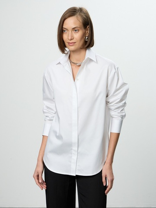 Рубашка Хельсинки белый хлопок