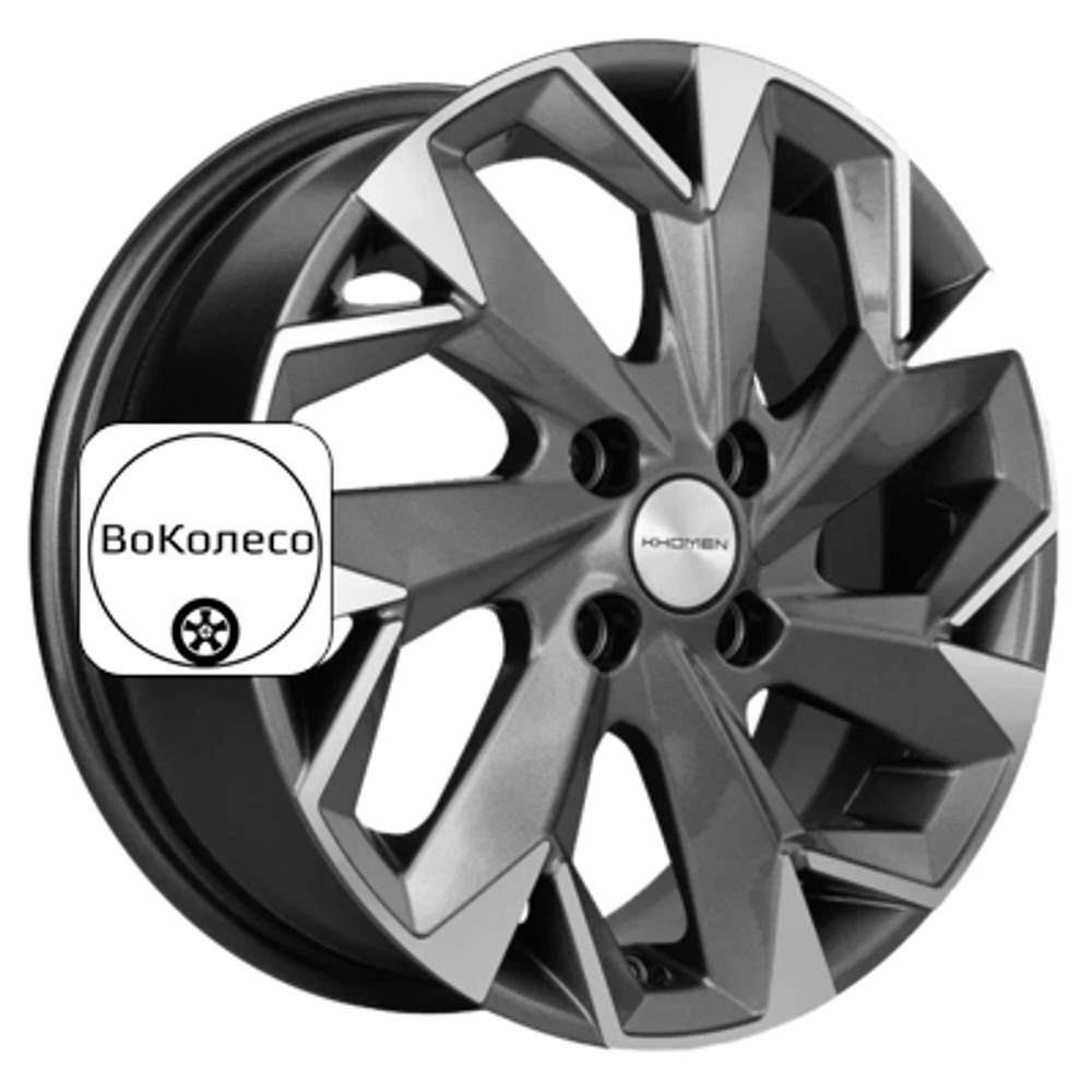 6x15/4x100 ET50 D60,1 KHW1508 (Vesta) Gray-FP Khomen Wheels