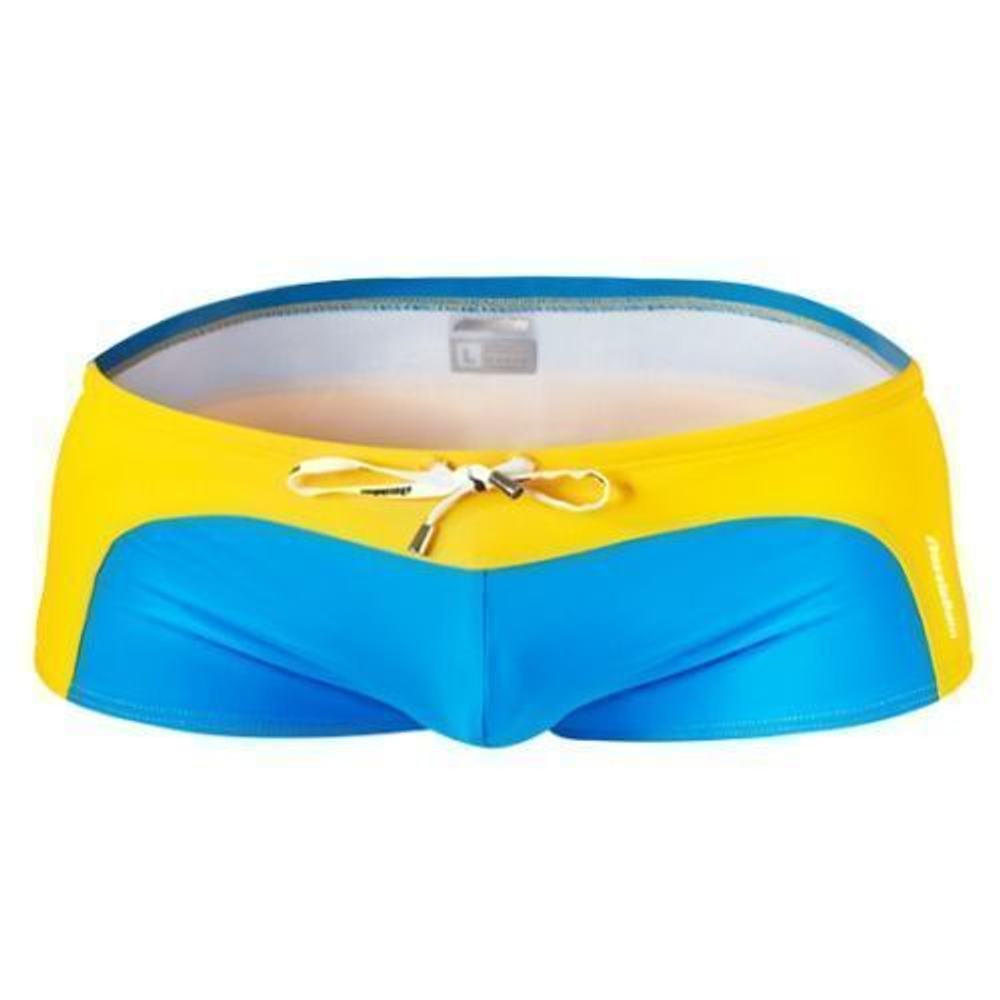 Мужские плавки хипсы  сине-желтые  Aussiebum Handlebar Toronga