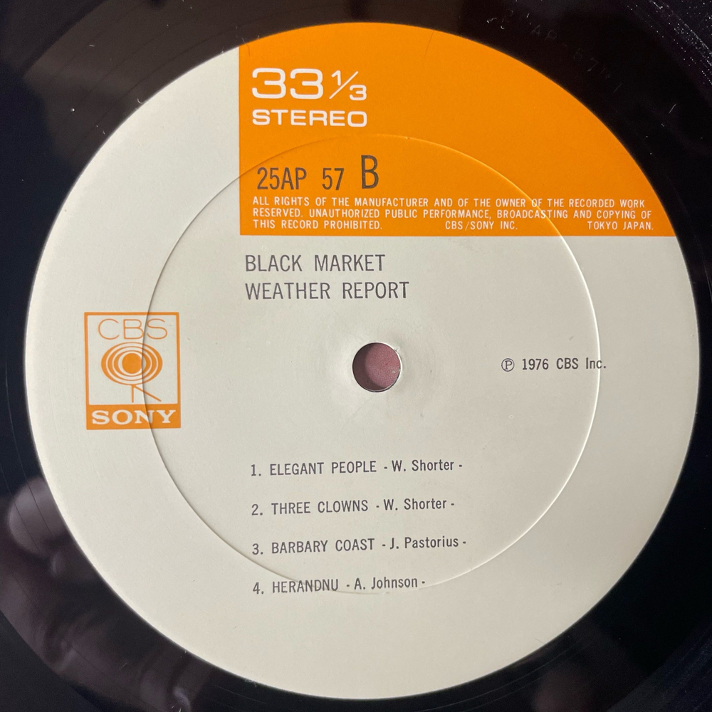 Винтажная виниловая пластинка LP Weather Report Black Market (Япония 1976) (Оби)