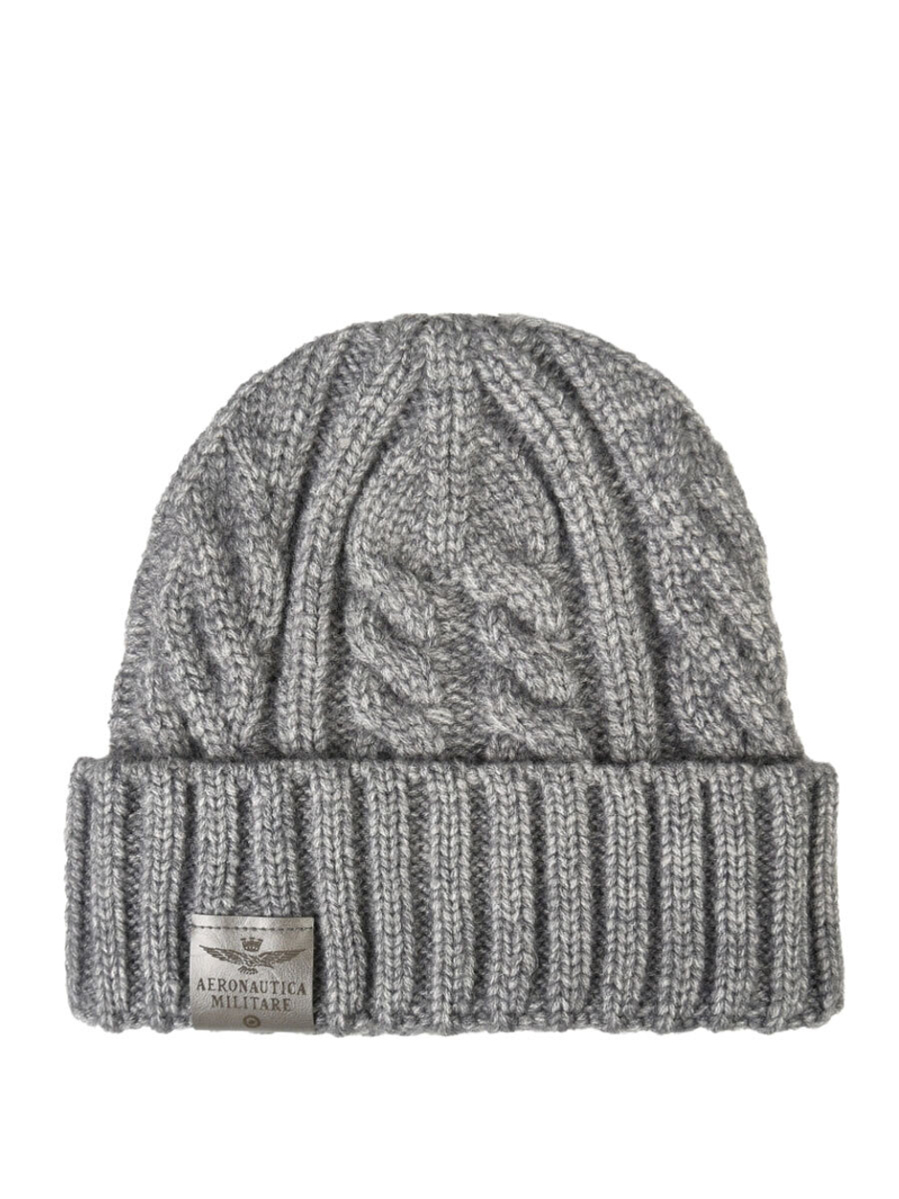 Шапка AERONAUTICA 045 серый косы