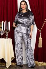 Брюки Таинственное очарование (серо-бежевые) Б14682-25М LT Collection