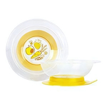 Тарелка детская большая 240мл на присоске,ПП, термопластичная резина,6+