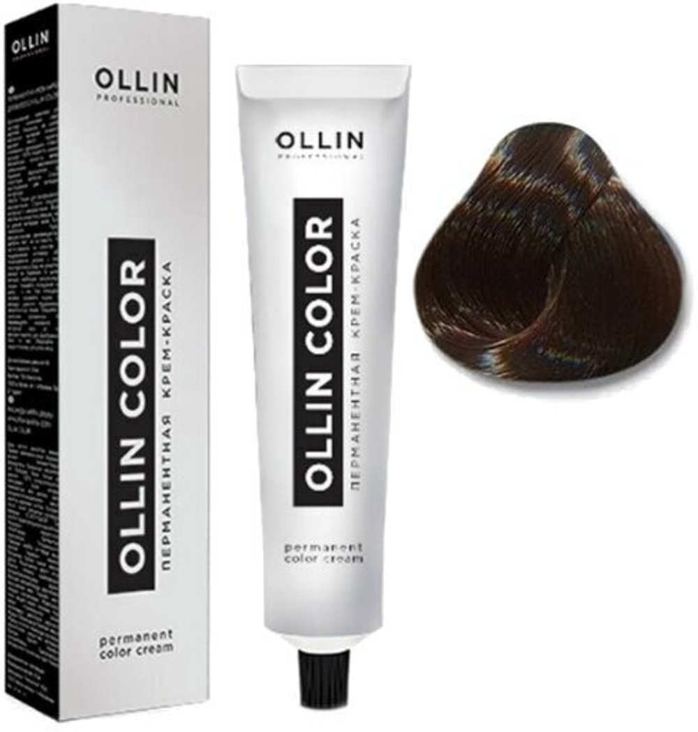 OLLIN COLOR 5/0 светлый шатен 60мл Перманентная крем-краска для волос