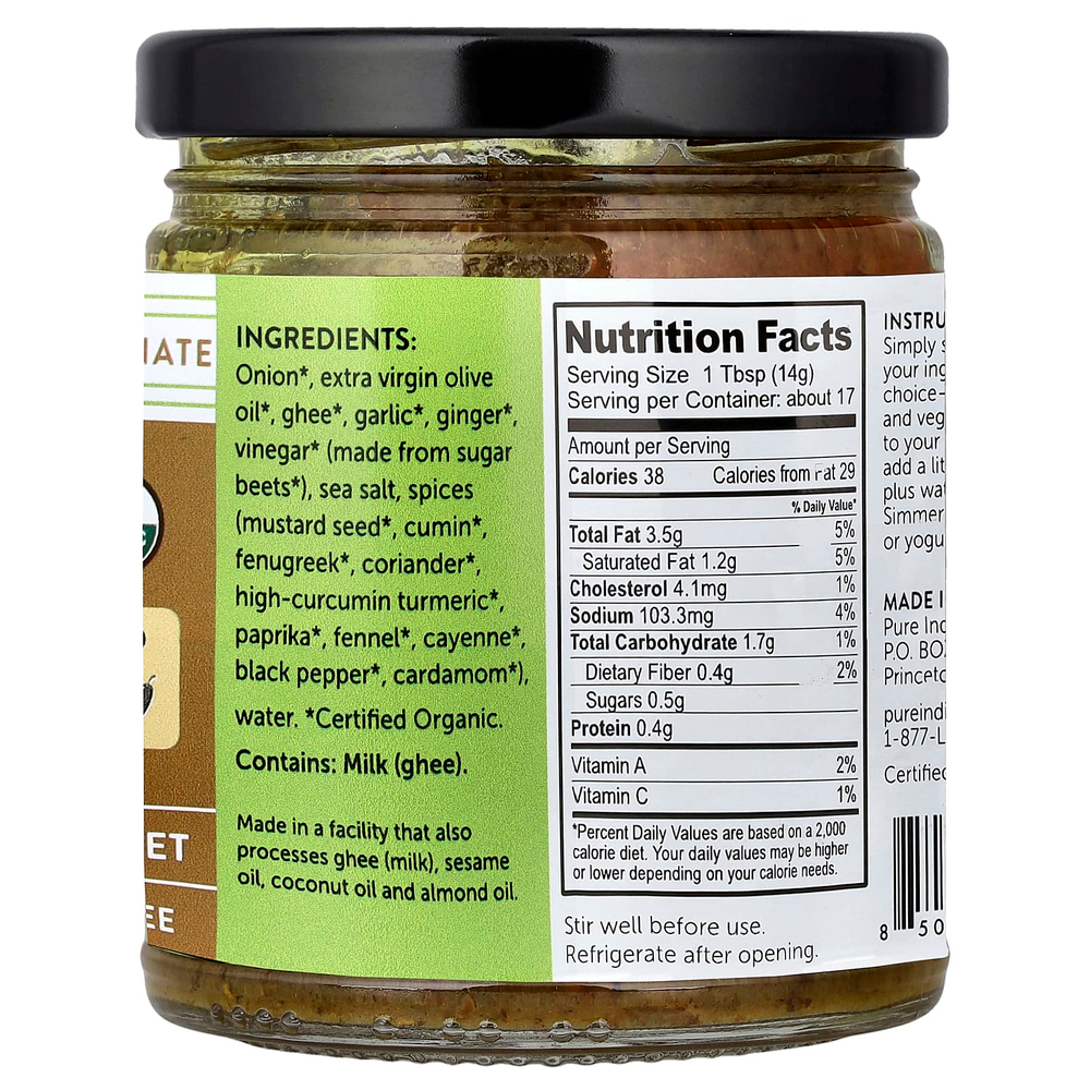 Pure Indian Foods, Madras Keto in a Hurry™, средний вкус, 241 г (8,5 унции)