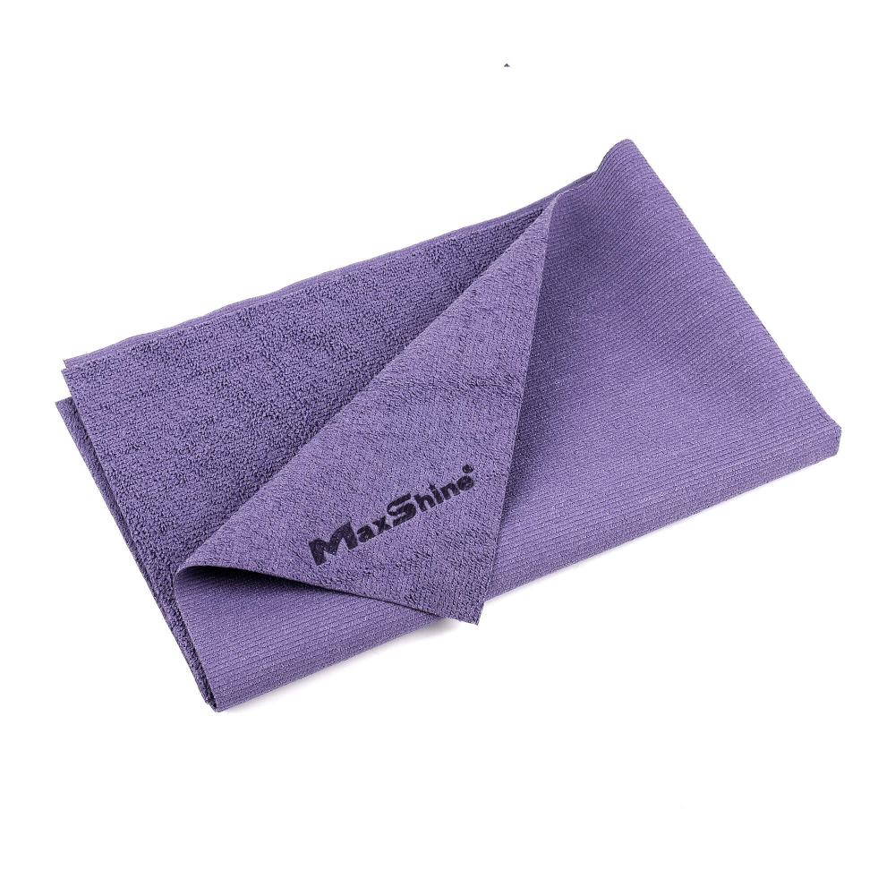 Полотенце из микрофибры с полиуретановым покрытием Maxshine, набор 3 шт, 38*38 и 38*60 см, без оверлока, 300 г/м, 1103860P