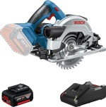 Пила циркулярная аккумуляторная BOSCH GKS 18 V-57 0615990M42 1х4,0 Ач, картон