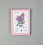 Фоторамка 15х21 см розовая, без фактуры, арт. 1521.752269