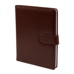 Ежедневник недатированный, А5, Yalong, 7БЦ, иск. кожа, ляссе, клапан на магните, клетка, 110л., коричневый