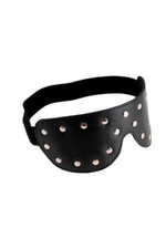 Кожаная черная закрытая маска Sitabella (черный с серебряным) (Цвет: черный с серебряным)