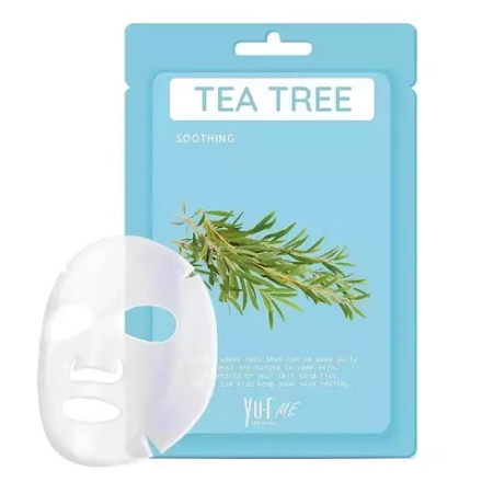YU.R ME Маска для лица тканевая с экстрактом чайного дерева - MWR tea tree sheet mask, 25г