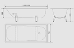 Ванна стальная L-1700*700 Optima