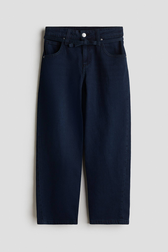H&M Джинсы Baggy Fit Low, темно-синий