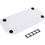 Миска пластиковая на подставке «МУРОЧКИН», цвет белый, 14*27см /270мл