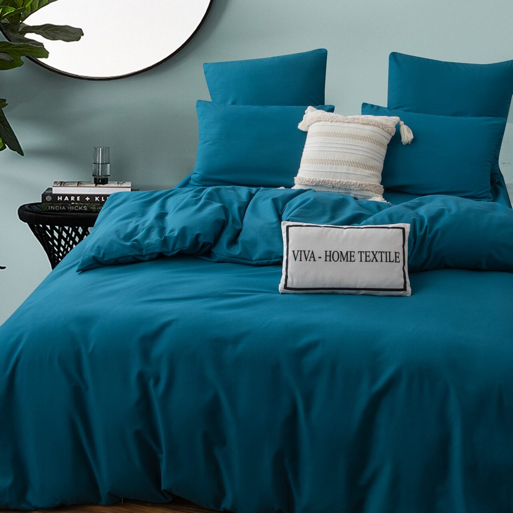 КПБ Однотонный Сатин на резинке CSR039, 2 спальный, наволочки 50-70 2 шт, простынь 160*200*35