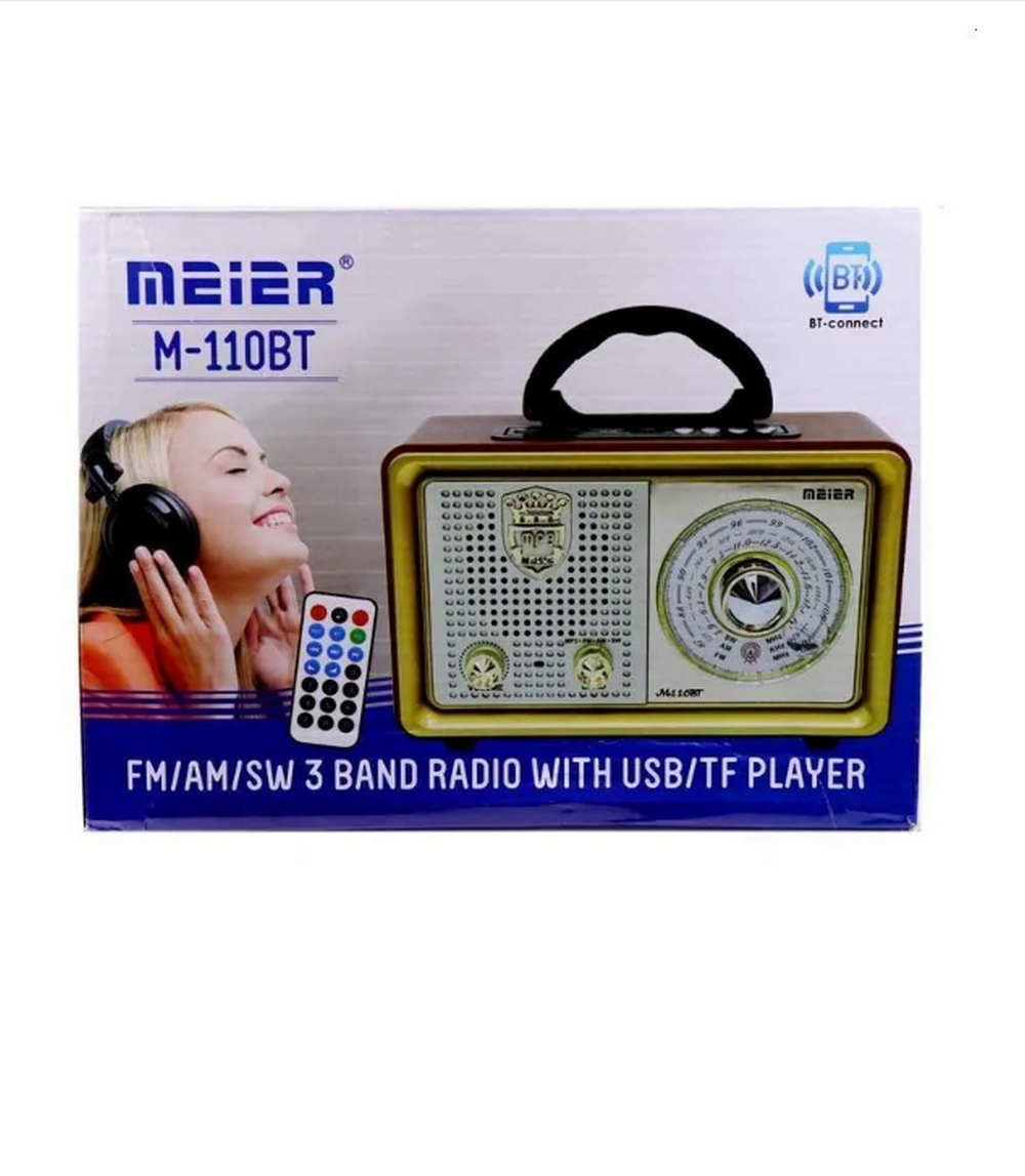 Радиоприемник в стиле ретро с MP3 плеером Meier M-110BT Bluetooth