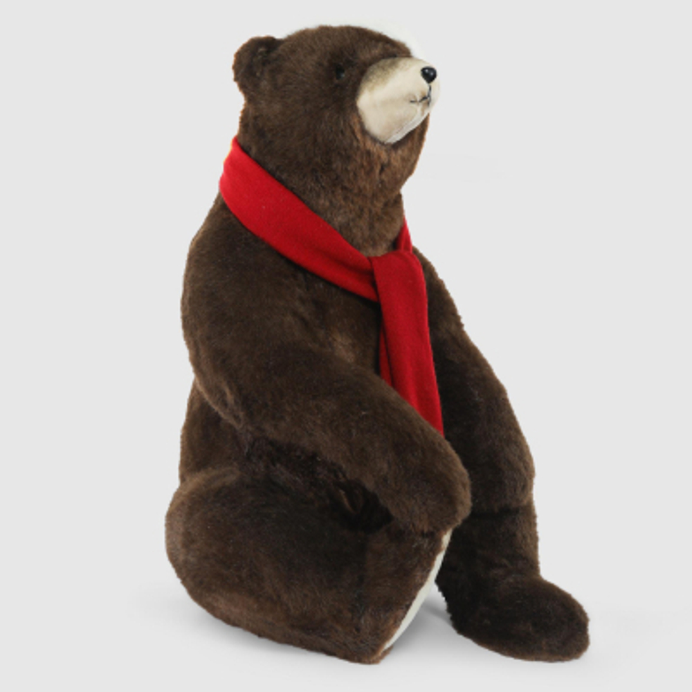 Фигура декоративная James arts Медведь в шапке 62х57х100 см