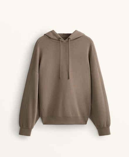 Oysho Толстовка с капюшоном из мягкого модала, темно-серый