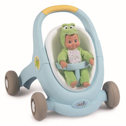для кукол  Smoby MiniKiss  - коляска, ходунки 3в1