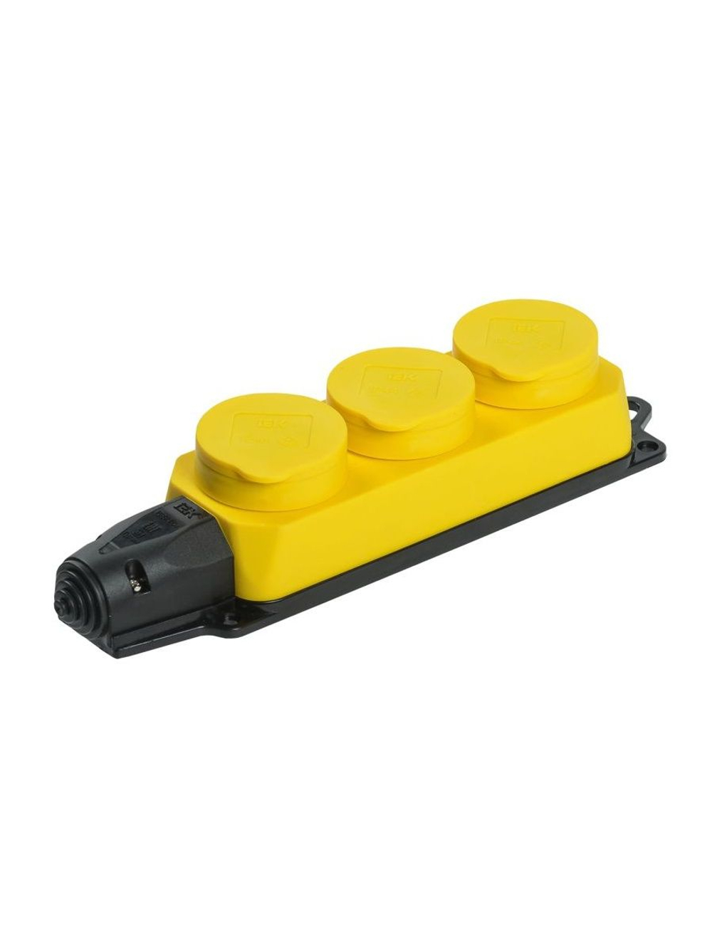 Колодка 3-м ОМЕГА РБ33-1-0м IP44 каучук желт. IEK PKR61-016-2-K05