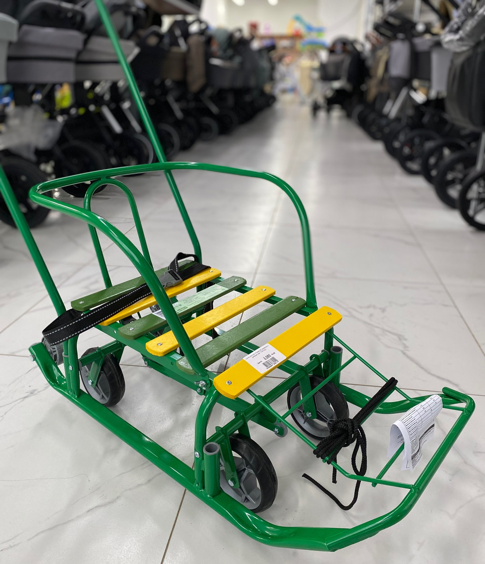 Санки детские «Тимка 3К универсал» зеленый (арт. Т3КУ/З2)